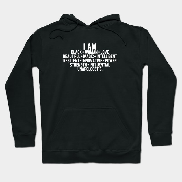 I AM A Strong Black Woman | African American Hoodie by UrbanLifeApparel